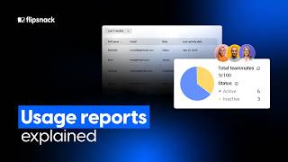 Usage reports explained | Flipsnack.com