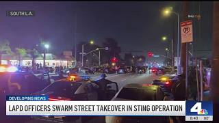 Harbor Gateway street takeover bust leads to nearly 70 arrests
