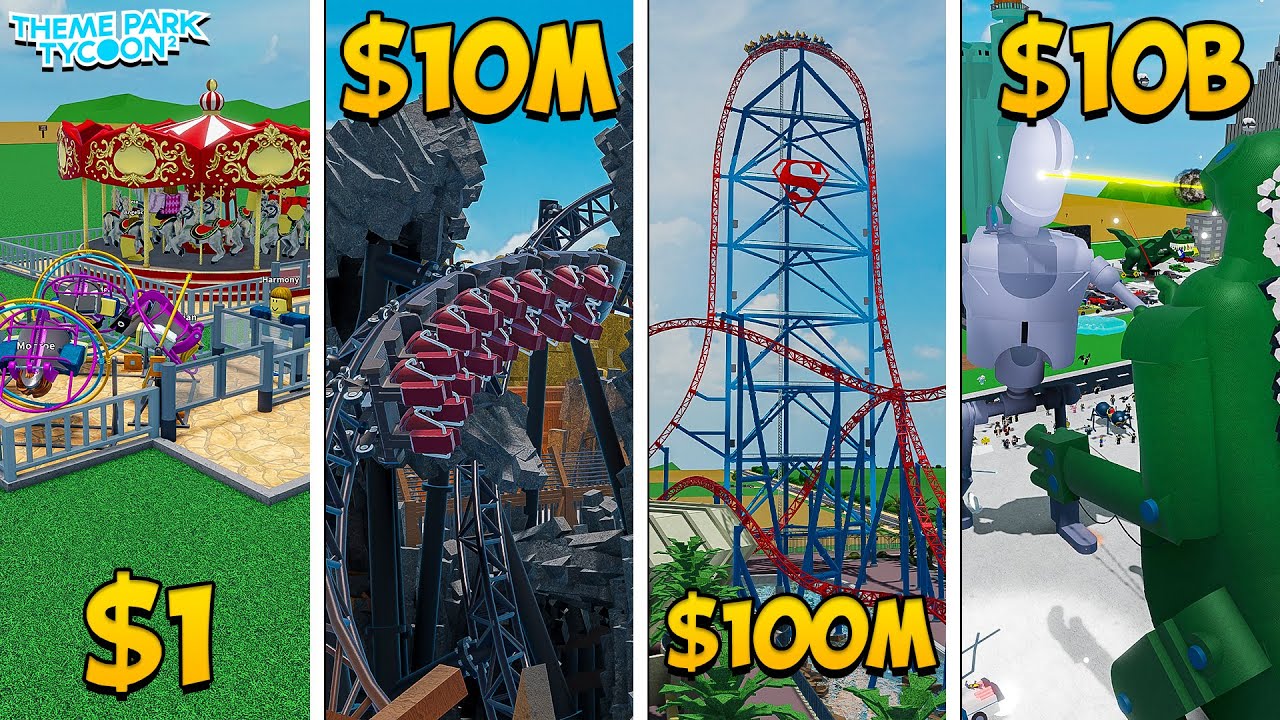 Тематический парк за 1 доллар против тематического парка за 10 000 000 000 долларов в Roblox!