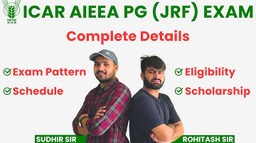 ICAR AIEEA PG (JRF) 2024 | ICAR JRF Eligibility, Exam Pattern, Scholarship, and Schedule