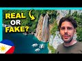 PHILIPPINES unique GEM! WATERFALL ends into OCEAN!!!