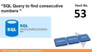 LeetCode Medium 180 "To find Consecutive Numbers from Logs in SQL"