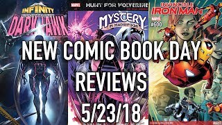 New Comic Book Day Reviews 5/23/18 - Iron Man, Darkhawk and more!