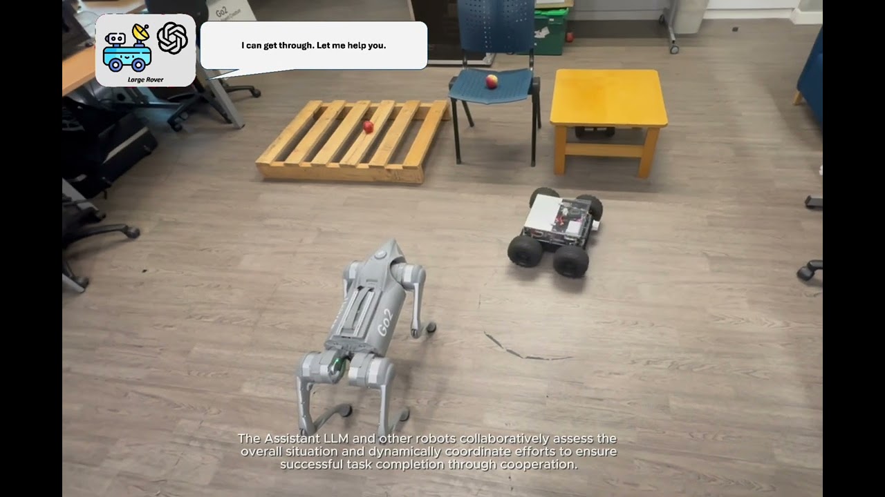 HMCF: A Human-in-the-loop Multi-Robot Collaboration Framework Based on Large Language Models