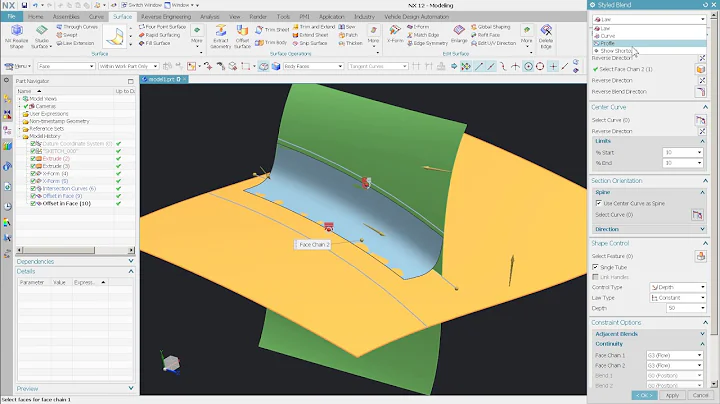 Siemens NX 12: 3 Blends