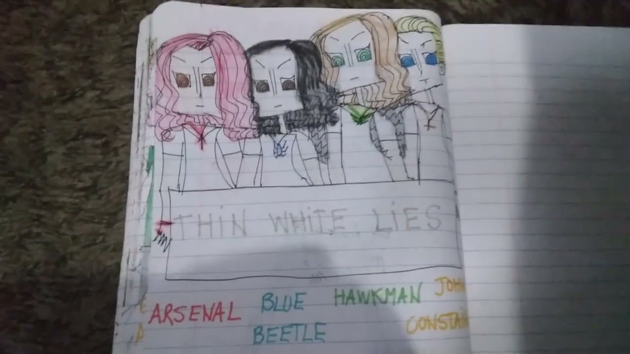 If DC Comics Boys sang Thin White Lies by 5 Seconds of Summer 