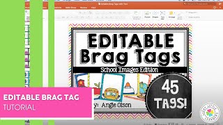 Editable Brag Tag Tutorial
