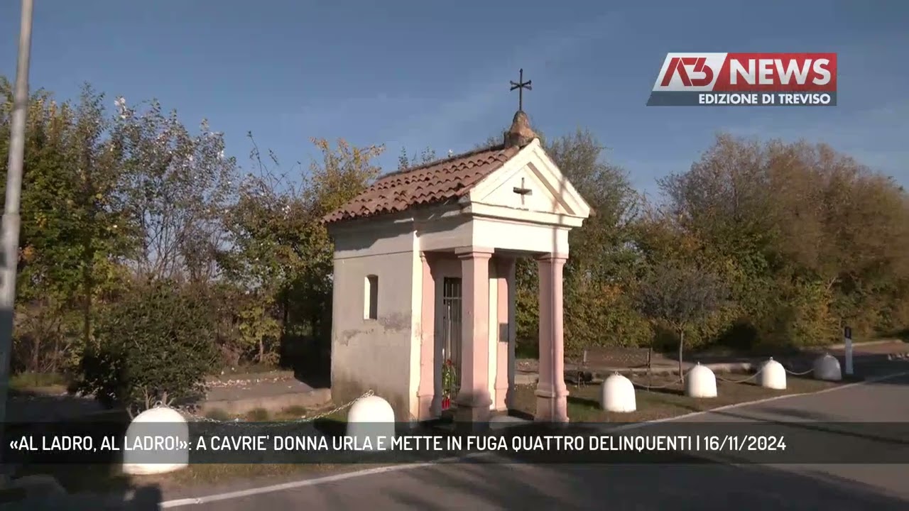 «AL LADRO, AL LADRO!»: A CAVRIE' DONNA URLA E METTE IN FUGA QUATTRO DELINQUENTI | 16/11/2024