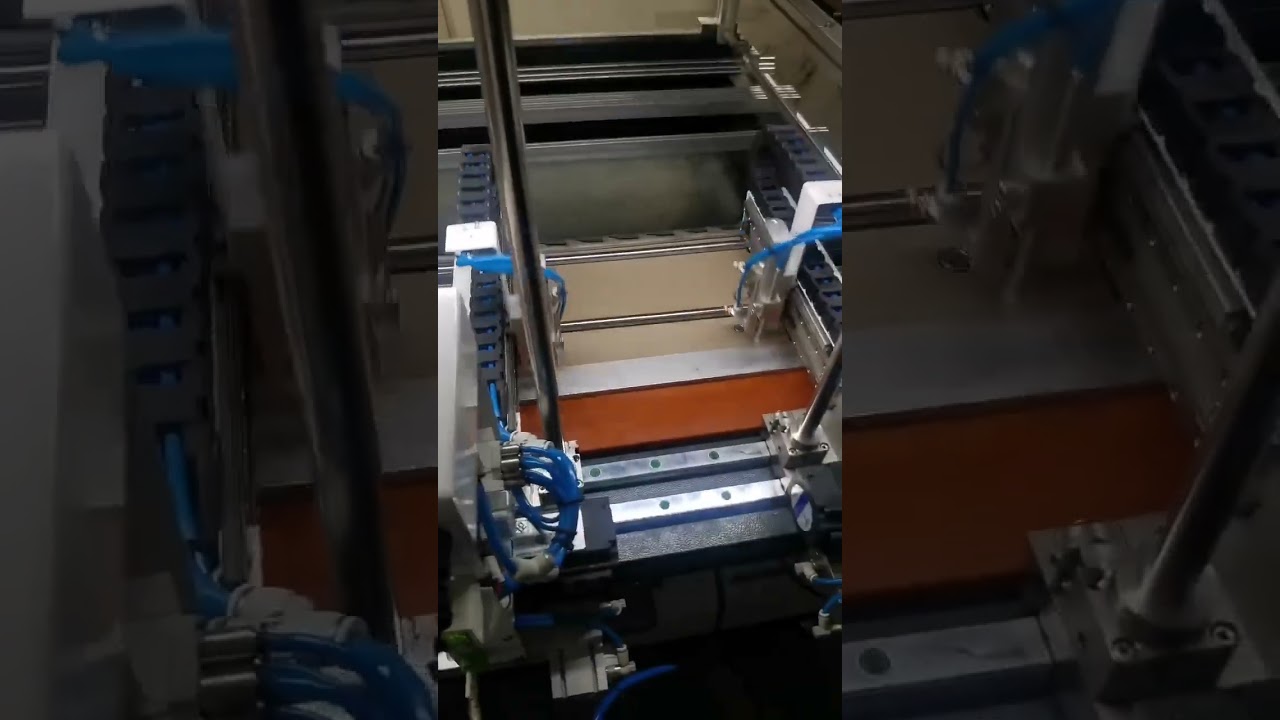 Rigid box board magnet drilling and pasting process, fully automatic