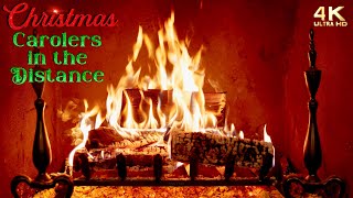 🎄 'Carolers in the Distance' Christmas Fireplace🔥Traditional Christmas Carols, Wind & Church Bells by Relax with TV Backgrounds 14,781 views 4 months ago 8 hours