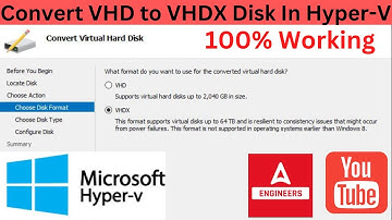 How To Convert VHD Disk To VHDX Disk In Hyper-v | Hyper-v VHD Ko VHDX Me Convert Kaise Kare | Hindi