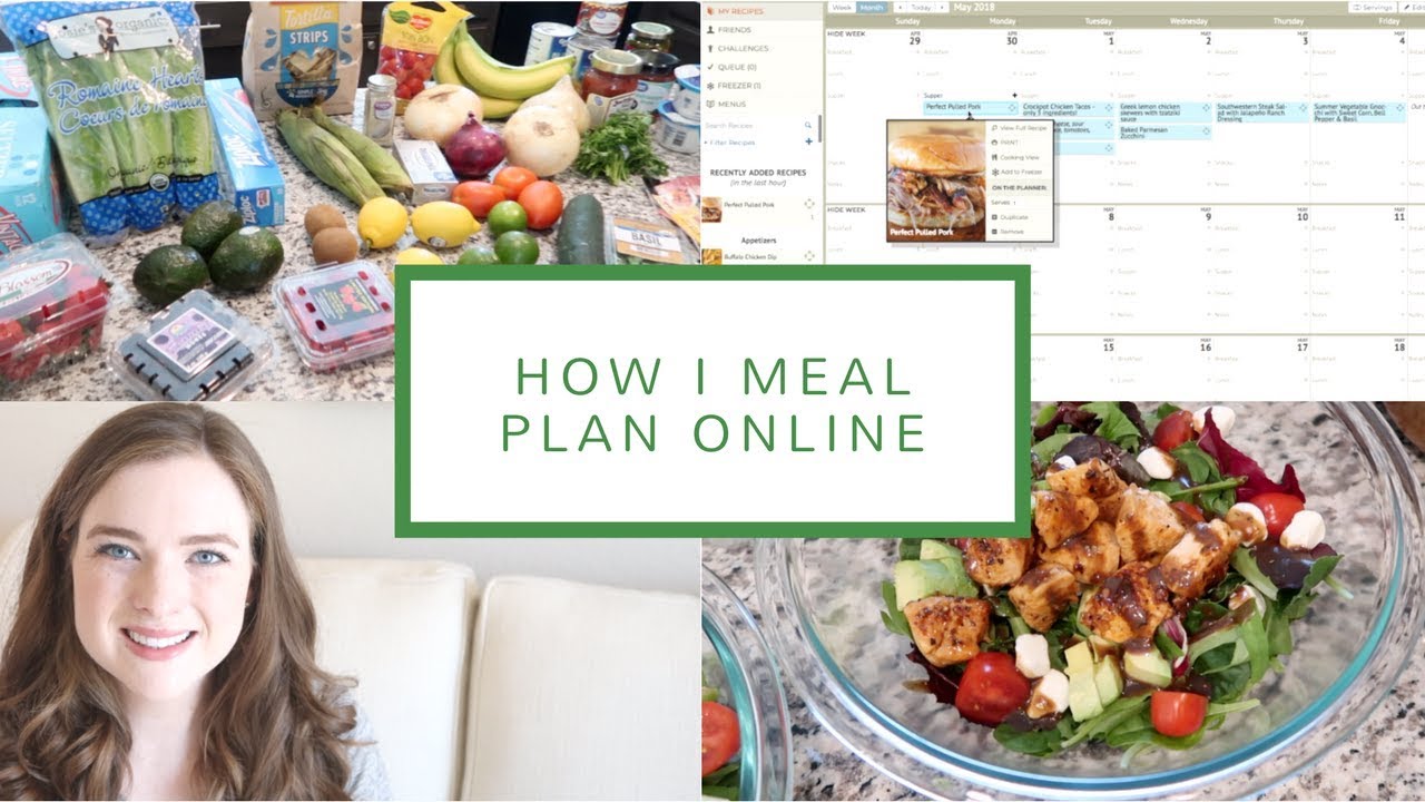 How I Meal Plan Online - YouTube