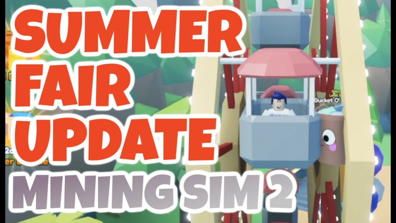 HOW TO GET TICKETS FAST IN MINING SIMULATOR 2 ROBLOX SUMMER FAIR UPDATE || FISHING NEW PETS & MORE