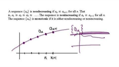 Video 2497 - Definition of monotonic sequence
