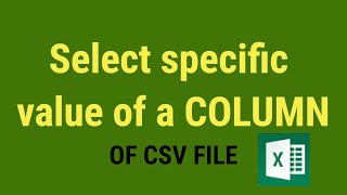 How to search all values in a column of a CSV file