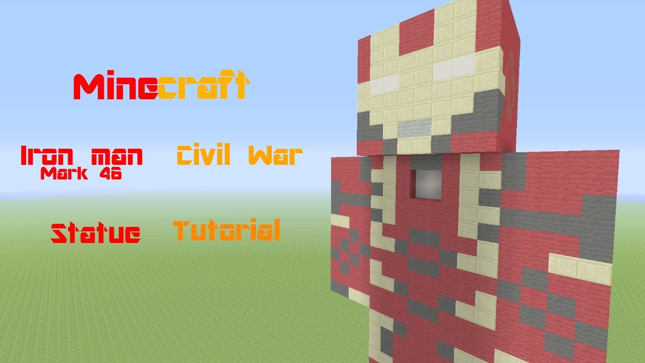 iron man minecraft statue