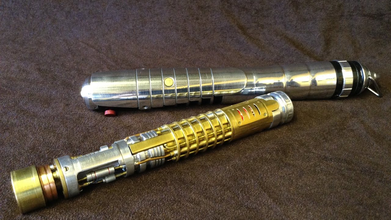 Custom lightsaber removable chassis reveal Core by Greenie YouTube
