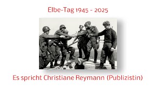 Elbetag 2025 - Christiane Reymann spricht auf dem Marktplatz in Torgau