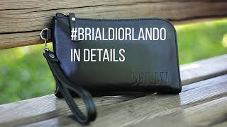 видео Мужской клатч BRIALDI Orlando (Орландо) shiny black