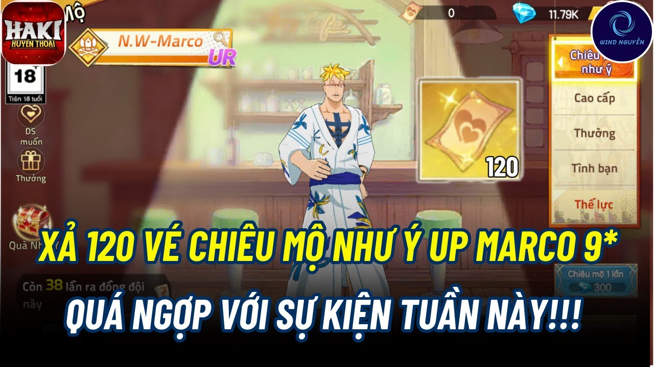 Haki Huyền Thoại #20 - XẢ 120 VÉ NHƯ Ý UP MARCO LÊN 9*