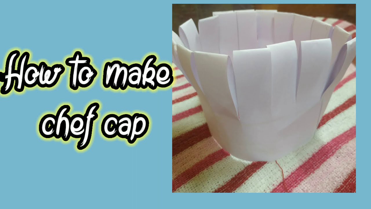 How to make chef cap for baby photo shoot