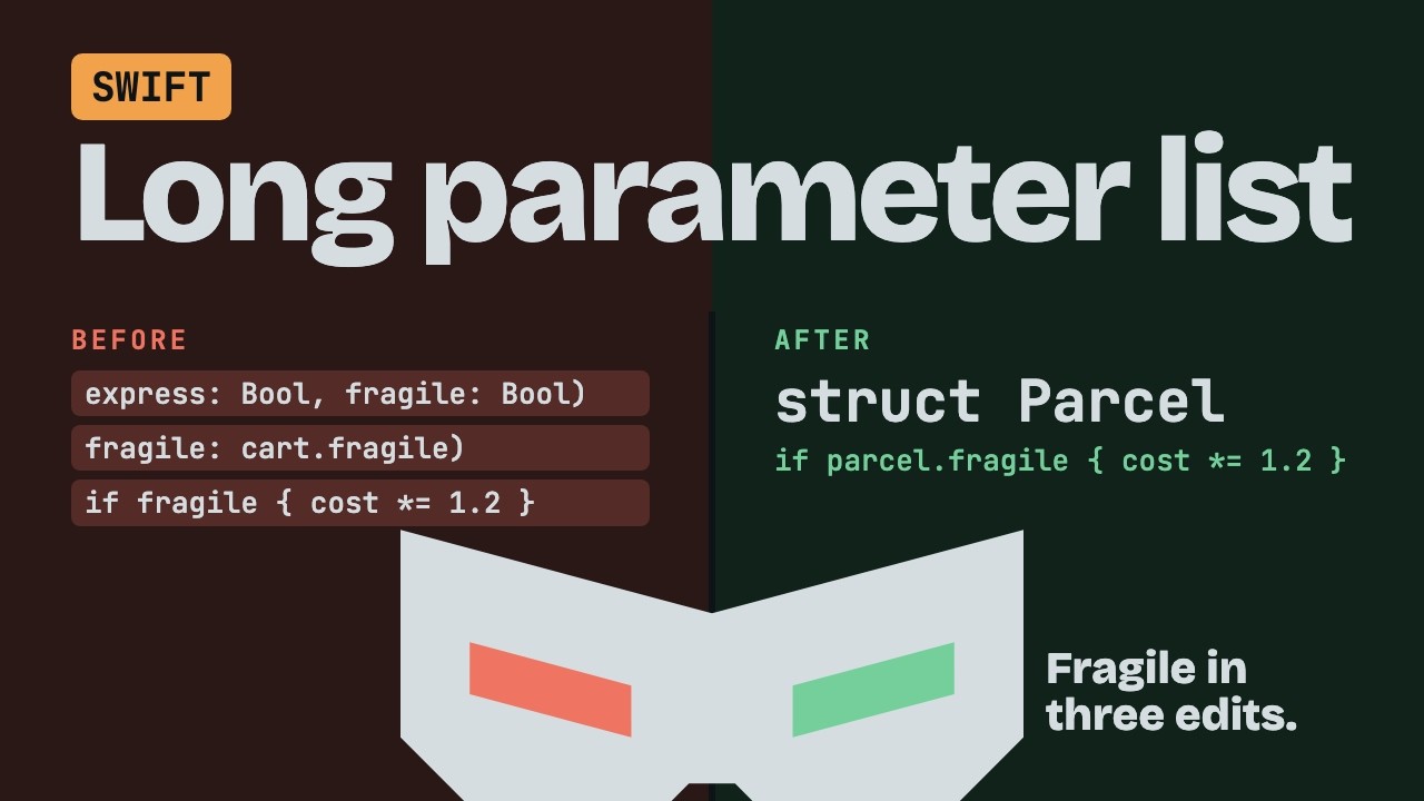 Long Parameter List in Swift: Introduce a Parameter Object