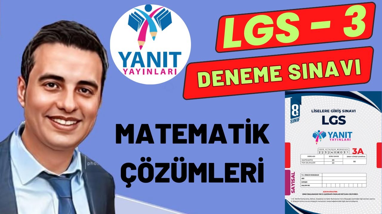 8. GÜN(SON GÜN‼️)🚀 YANIT YAYINLARI TÜRKİYE GENELİ LGS-3 DENEME SINAVI MATEMATİK ÇÖZÜMLERİ TEK PART