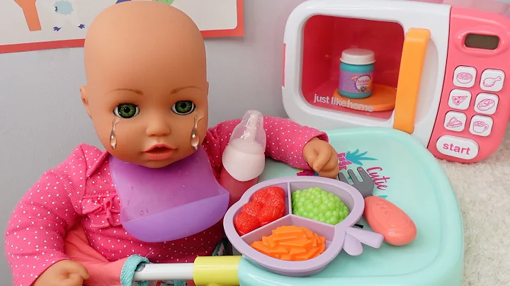 Baby Annabell Doll Evening Routine Feeding and Cha...