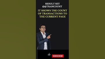 What is @@TRANCOUNT In SQL Server | Learn @@TRANCOUNT In SQL Server #sql #sqlserver #learnsupereasy