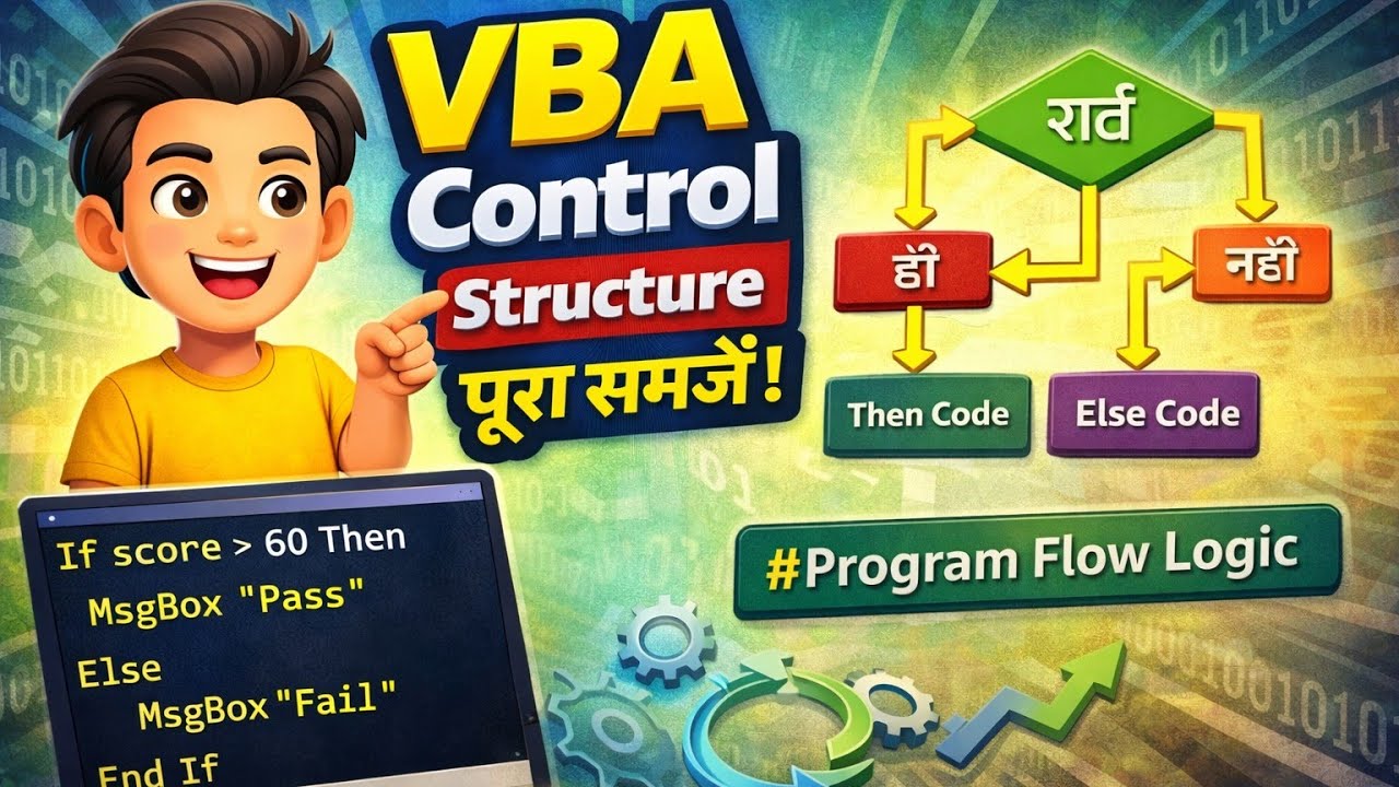 VBA Control Structures | Program Flow | Flow Chart Symbols | Sequence ...