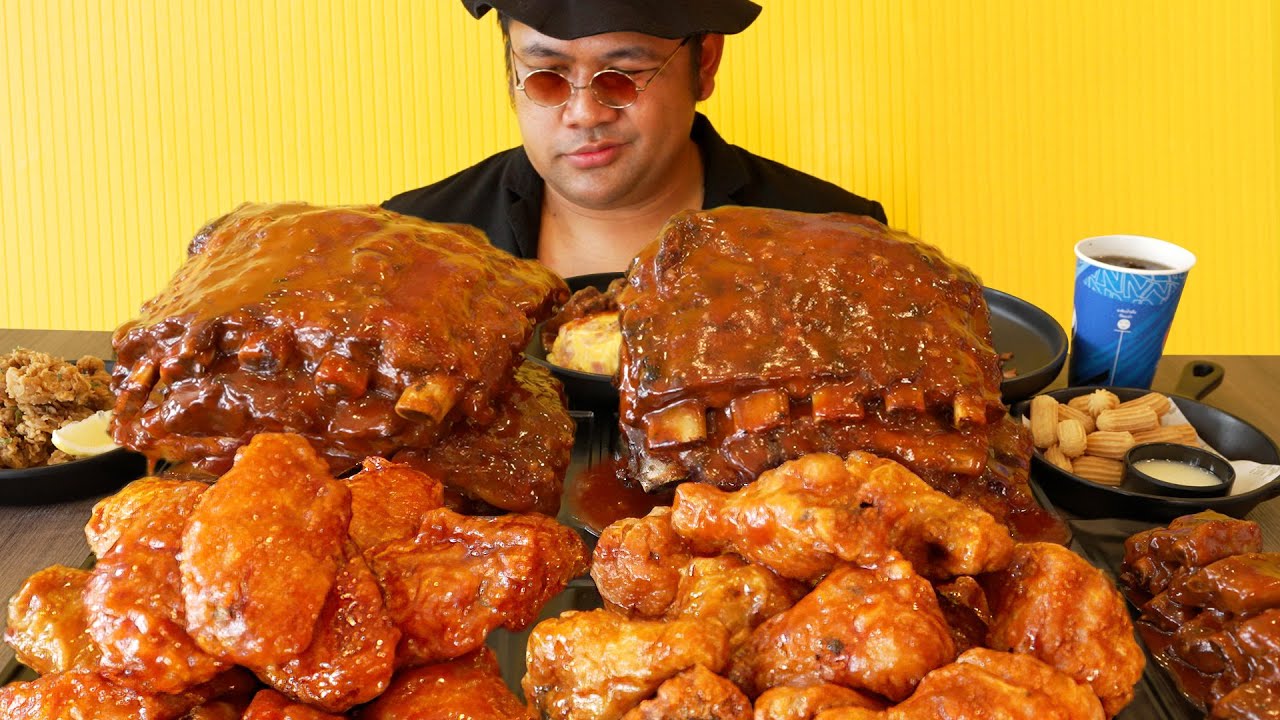 กินแหลก! ไก่ทอดเผ็ดที่สุดในปฐพี ซี่โครง BBQ แสนอร่อย Ribz&Wingz