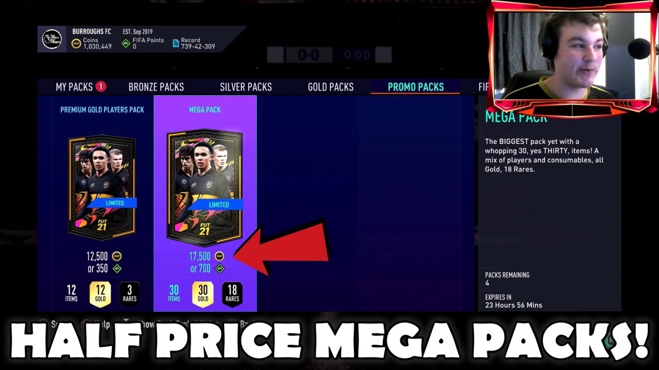 I Opened 4 HALF PRICE Mega Packs With Coins & Here’s What I Got! (HALF PRICE MEGA PACKS) - FIFA 21