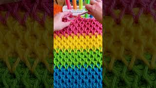 How to Crochet Smock Stitch #shorts