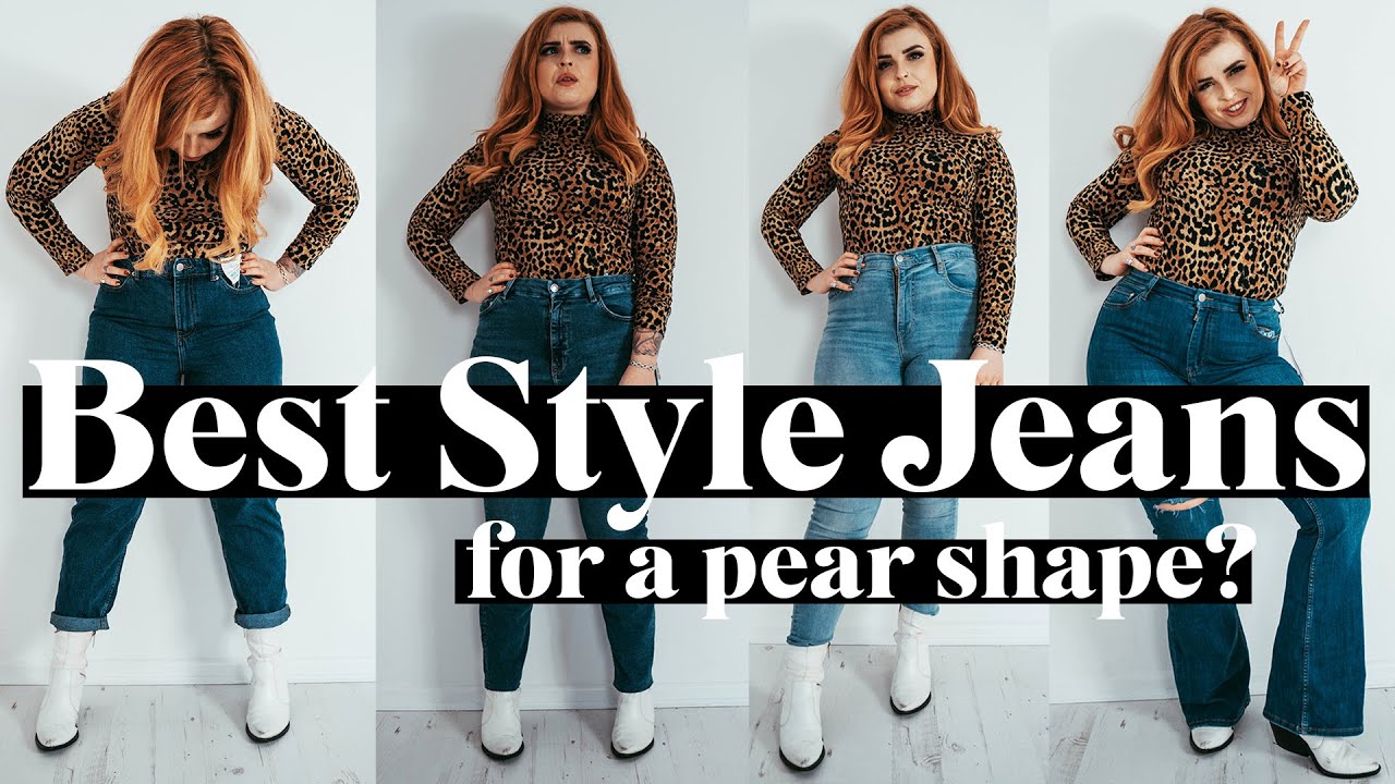 straight jeans for pear shaped