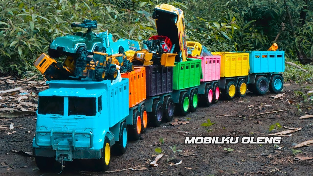 RC TRACTORS, MEGA RC TRUCKS, RC MACHINES COLLECTION!! EXCAVATOR LESU ET30H, KABOLITE K350-200 DIGGER