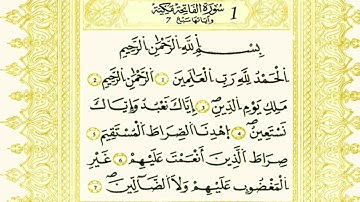 سورة الفاتحة بصوت القارئ محمد فتحي عمارة