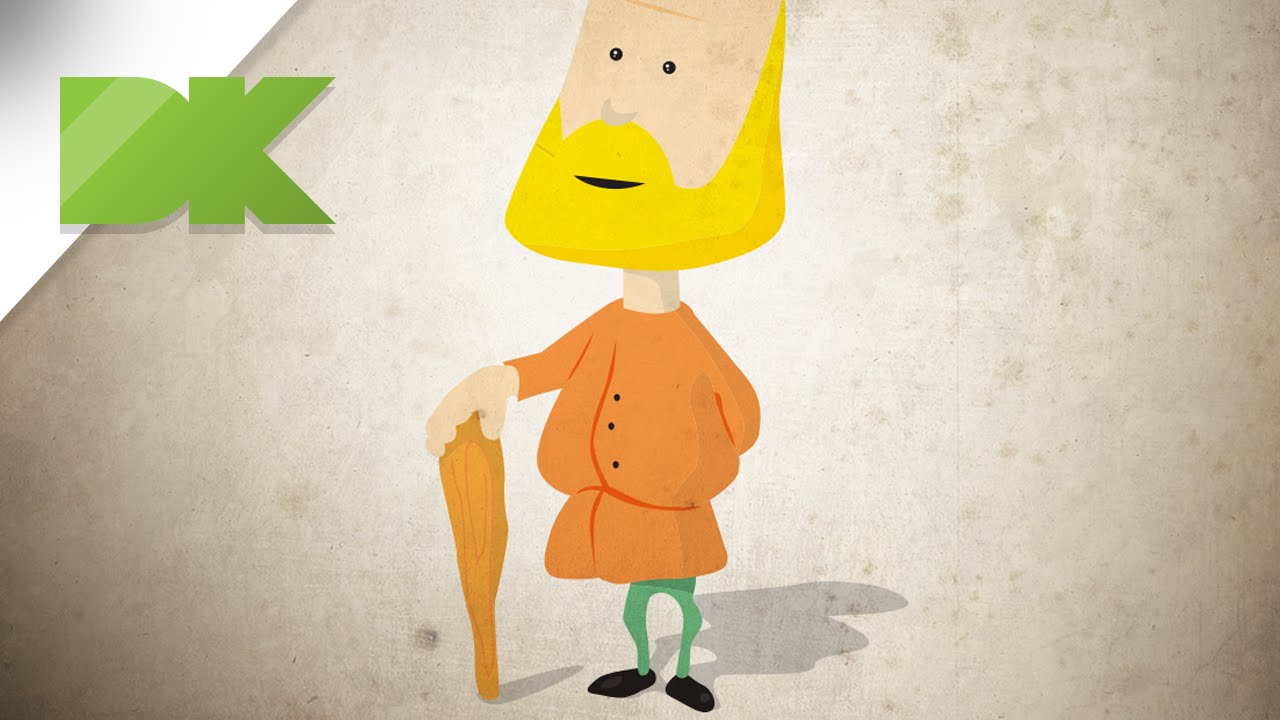 From a rough sketch to a vector character in illustrator - Tutorial 6 ...