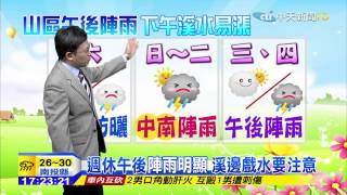 20150717中天新聞　全台天氣悶熱　午後陣雨多　外出備傘