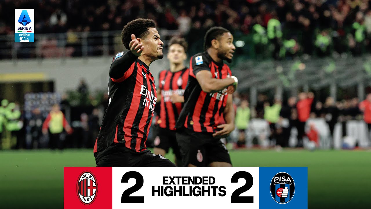 Extended Highlights | Leão e il primo gol di Athekame a San Siro | Milan 2-2 Pisa | Serie A 2025/26