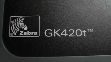 Zebra GK420T flashing status lights