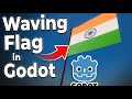 I Created REALISTIC FLAG WAVING in GODOT 🇮🇳 | Full Breakdown #tutorial