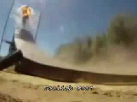 Crazy Mike Motorcycle Daredevil Overshoots Landing