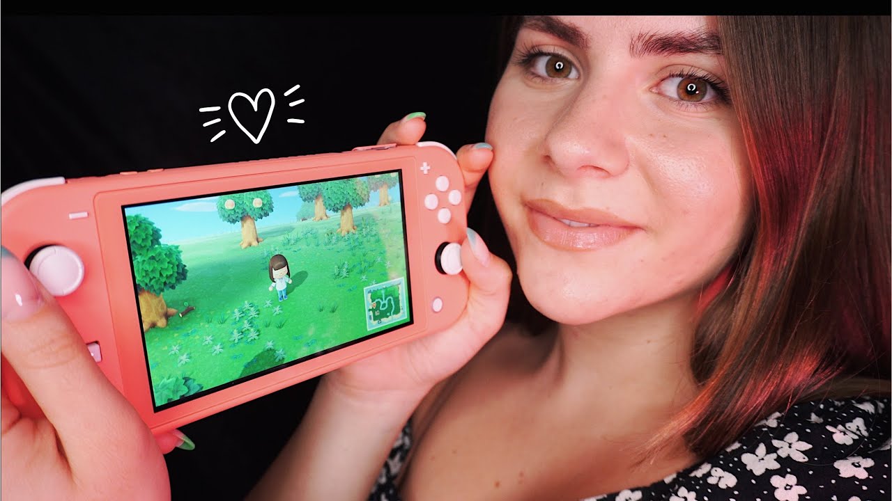 ASMR Nintendo Switch Lite Unboxing + Animal Crossing Let's Play ( I know I'm late lol )