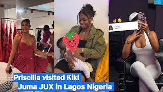 PRISCILLA VISITED KIkI OSIBANJO, JUMA JUX IN LAGOS NIGERIA 🇳🇬 #priscilla #jumajux #viral 