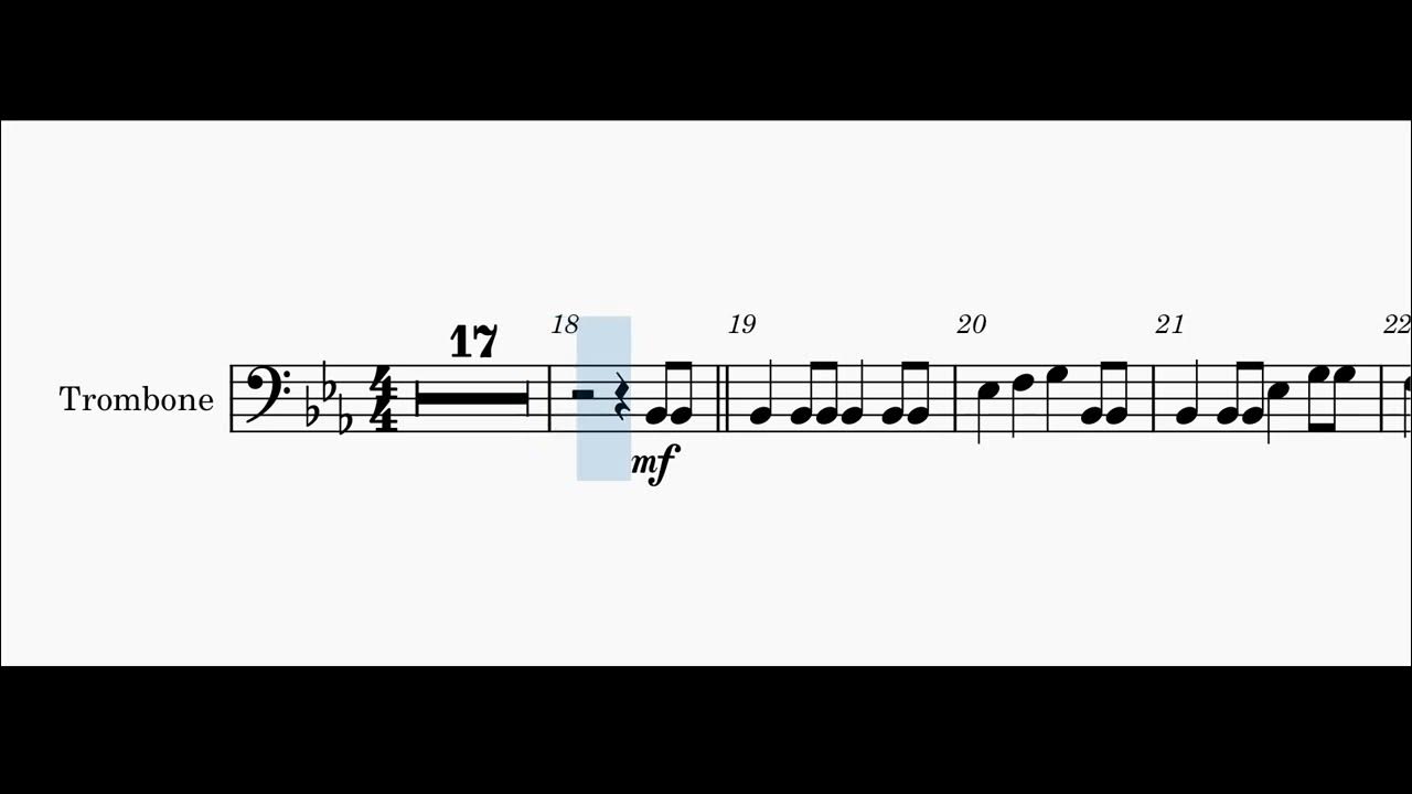 William Tell Overture (Trombone Solo Play Along) YouTube