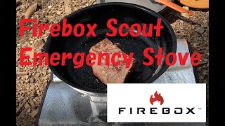 【Firebox】【ギアテスト】Firebox Scout Emergency Stove Grilling Steak.