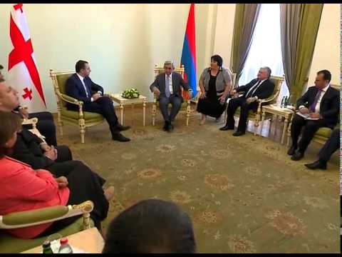 შეხვედრა სომხეთის პრეზიდენტთან