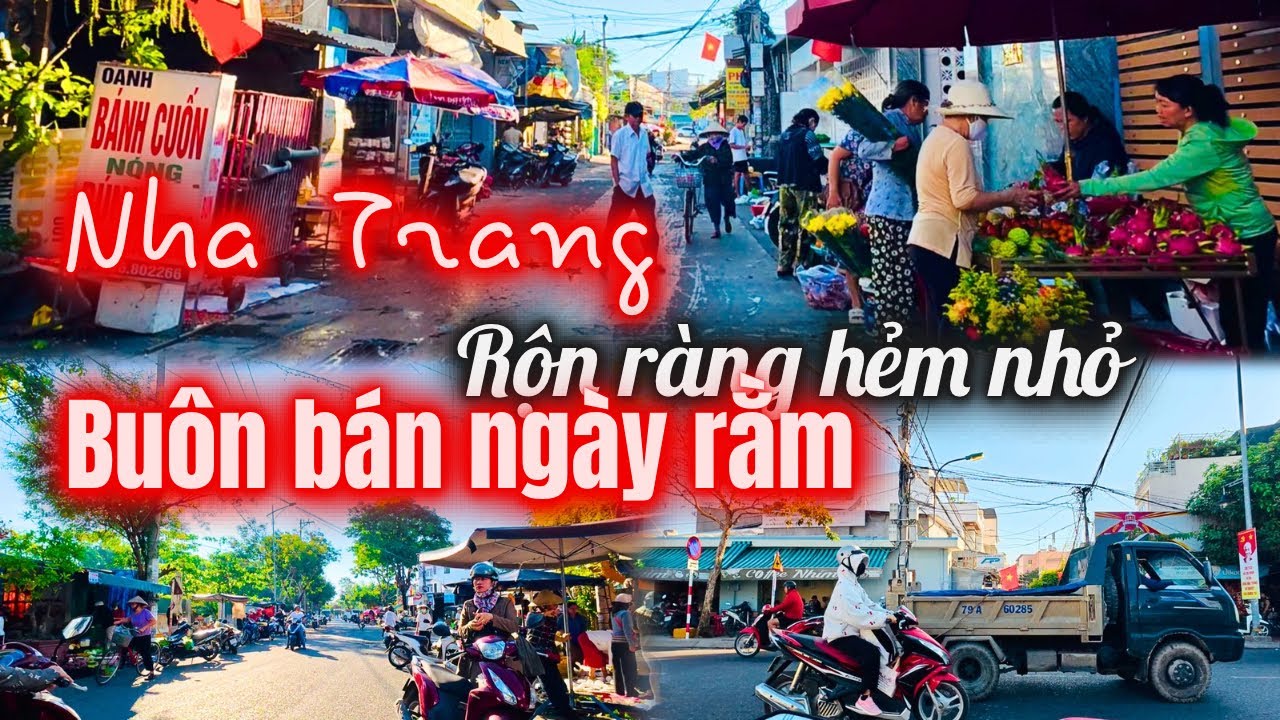 Quanh Phước Long, qua Tỉnh 4 có những con hẻm nhỏ rộn ràng vào buổi sáng đầy nắng buôn bán ngày rằm 