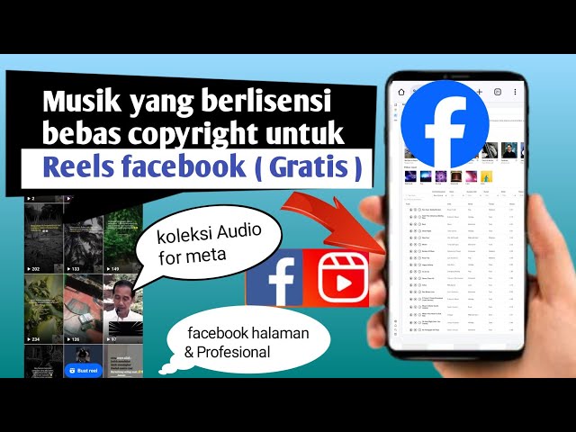 Cara download musik bebas hak cipta di facebook//original audio facebook reels class=