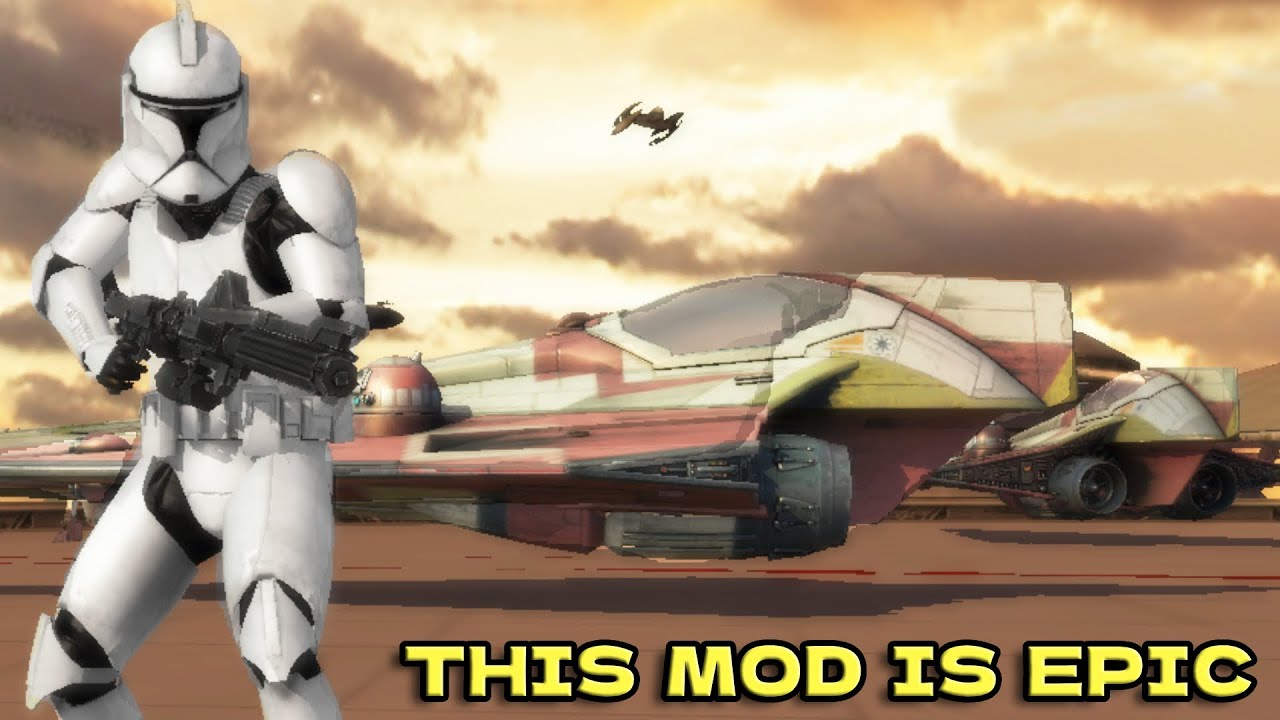 STAR WARS: Battlefront (2004) Enhanced Gameplay Mod - Clone Troopers vs Droids | Bespin: Platforms